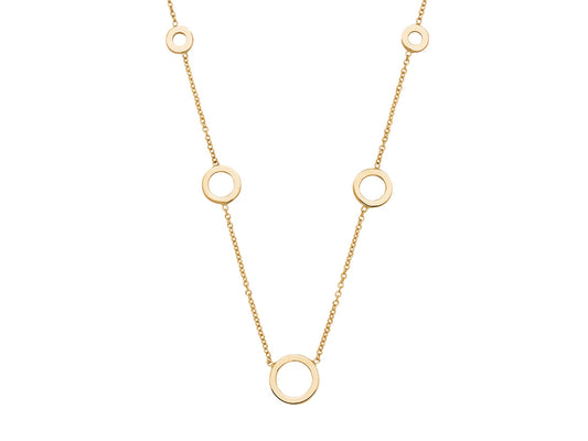 Collier Cercles en chute Or 18 carats